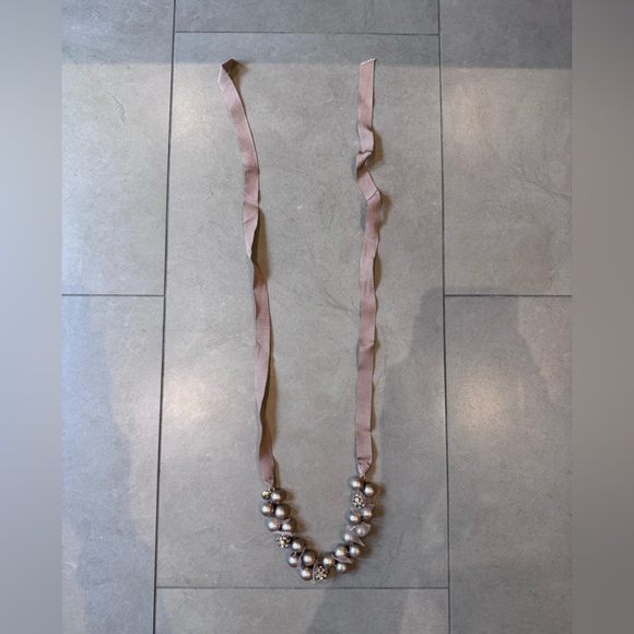 J Crew Ribbon and Bead Necklace - Picture 3 of 3